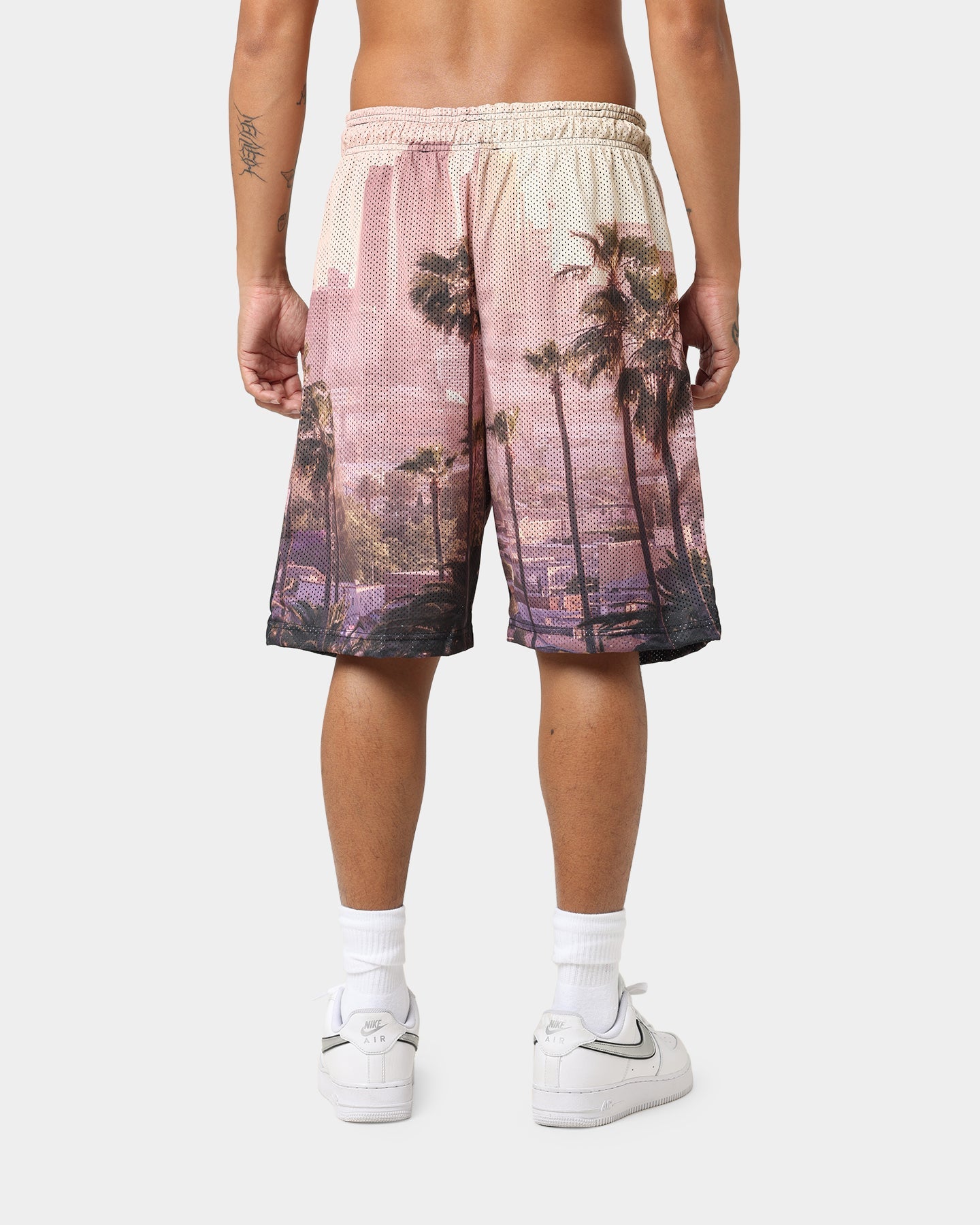 Crooks & Castles Medusa LA Mesh Shorts Multi-coloured