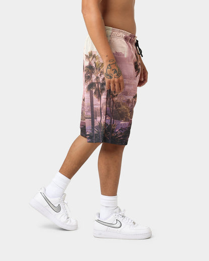 Crooks & Castles Medusa LA Mesh Shorts Multi-coloured