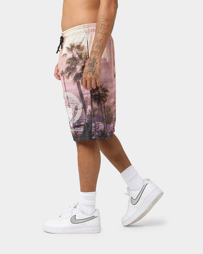 Crooks & Castles Medusa LA Mesh Shorts Multi-coloured