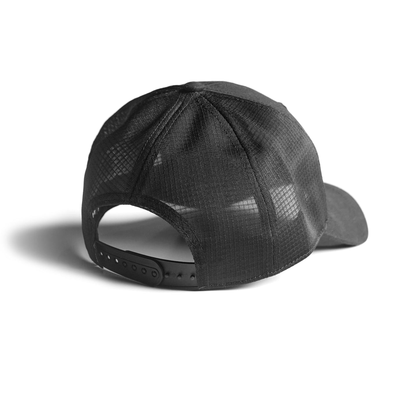 0820. Cotton Mesh Snapback - Black/Black "Wings"