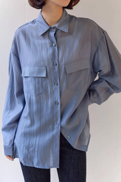 Elinor Pocket Shirt, Blue