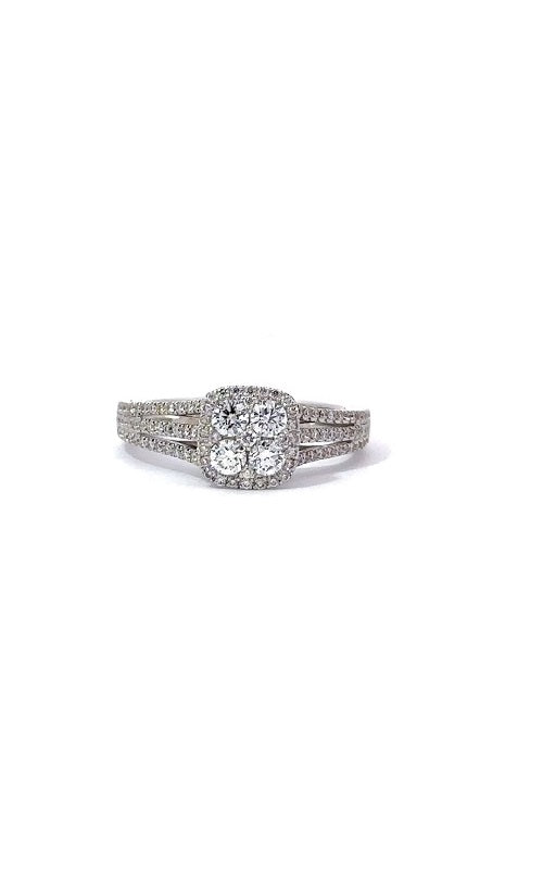 18K WHITE GOLD DIAMOND ENGAGEMENT RING  G12099