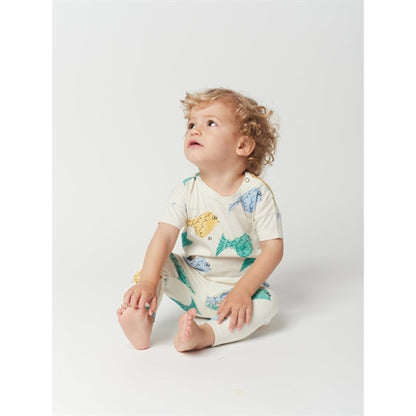 Bobo Choses White Multicolor Fish All Over T-Shirt