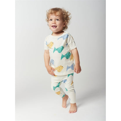 Bobo Choses White Multicolor Fish All Over T-Shirt