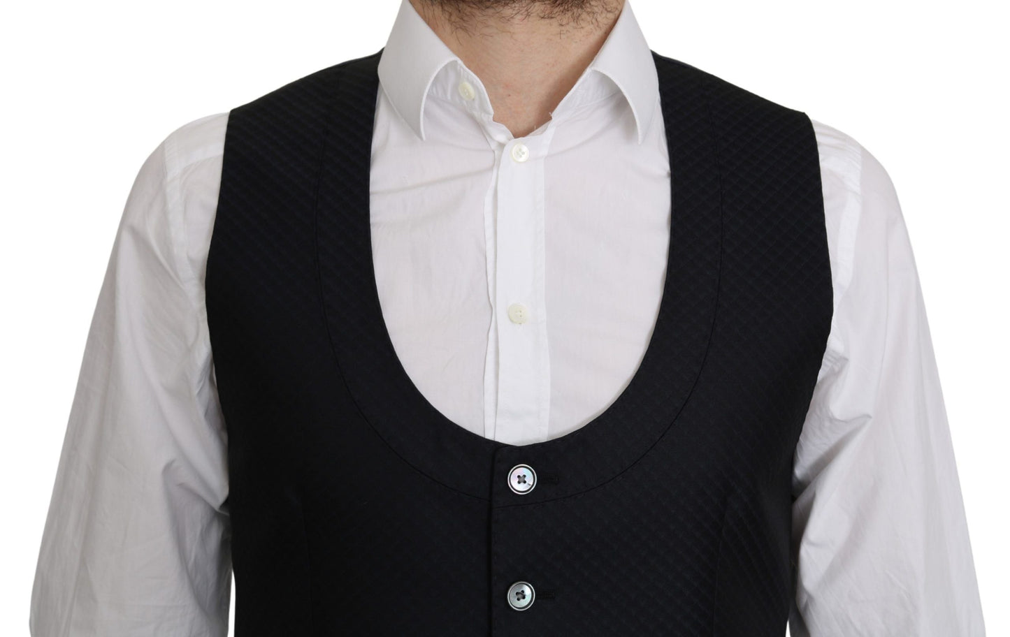 Dolce & Gabbana Elegant  Silk-Blend Formal Men's Vest