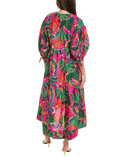 FARM Rio Painted Toucans Midi Dress