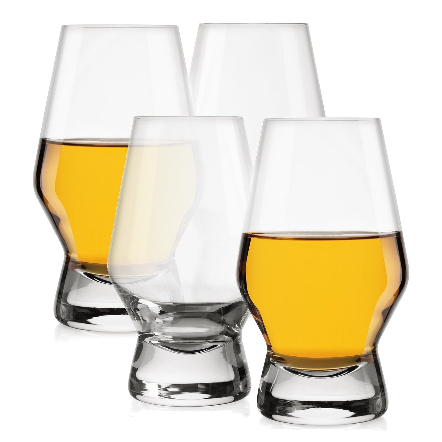 Halo Crystal Whiskey Glasses - 7.8 oz - Set of 4