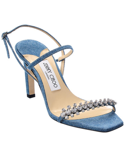 Jimmy Choo Meira 85 Denim Sandal