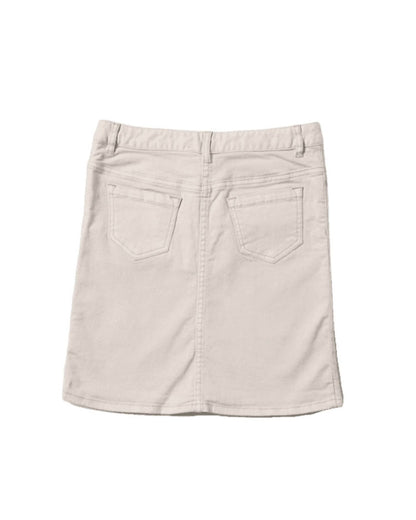 Girls' Twill Skirt In Khaki