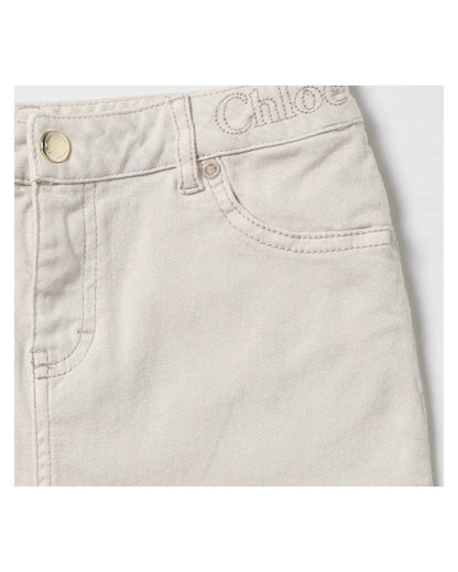 Girls' Twill Skirt In Khaki