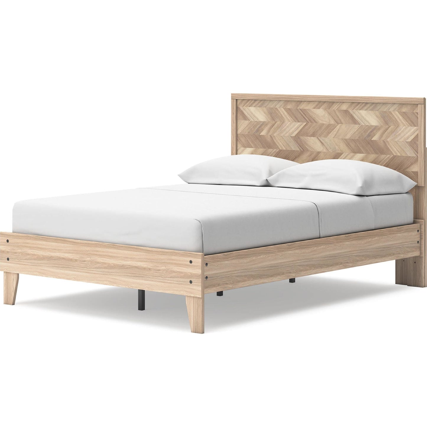 Battelle Full Platform Bed - Tan