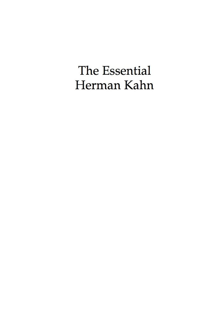 Electronic book PDF   The Essential Herman Kahn