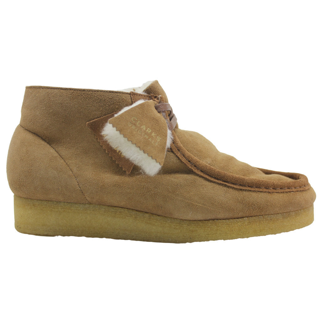 Clarks Originals Womens Boots Wallabee Boot Lace-Up Ankle Suede Leather - UK 7