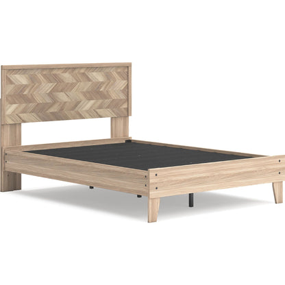 Battelle Full Platform Bed - Tan