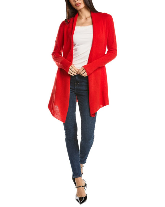 InCashmere Open Front Cashmere Cardigan