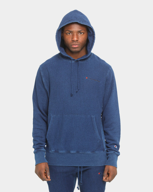 Champion Rev Weave Rebound Hoodie Indigo Washed