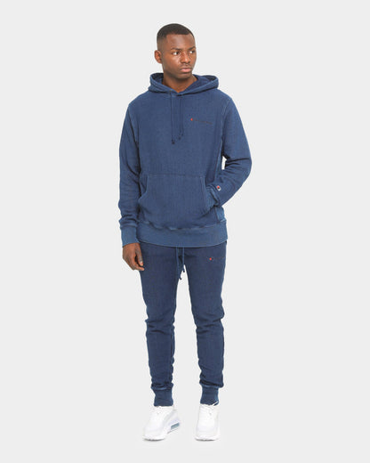 Champion Rev Weave Rebound Hoodie Indigo Washed