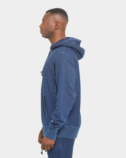 Champion Rev Weave Rebound Hoodie Indigo Washed