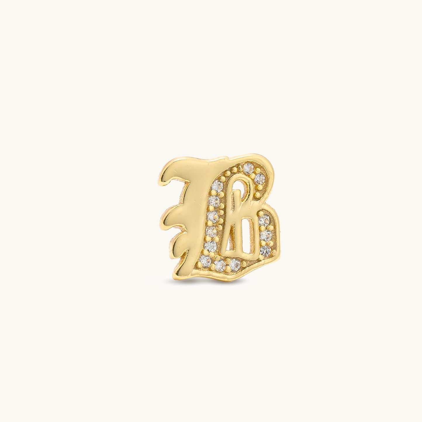 Gothic CZ Initial Stud