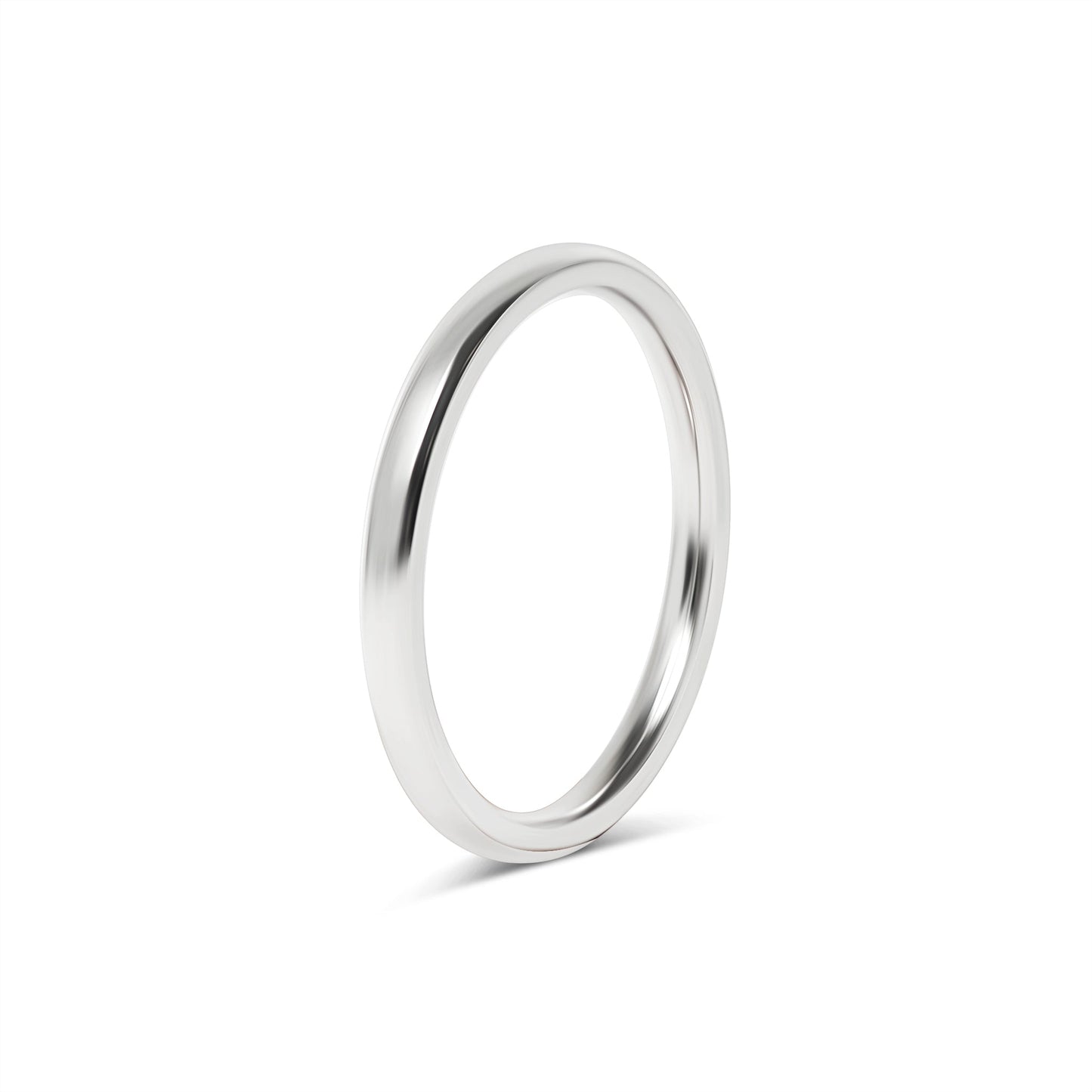 Highly Polished Rounded Stainless Steel Blank Ring 2mm - 6mm / CFR3029