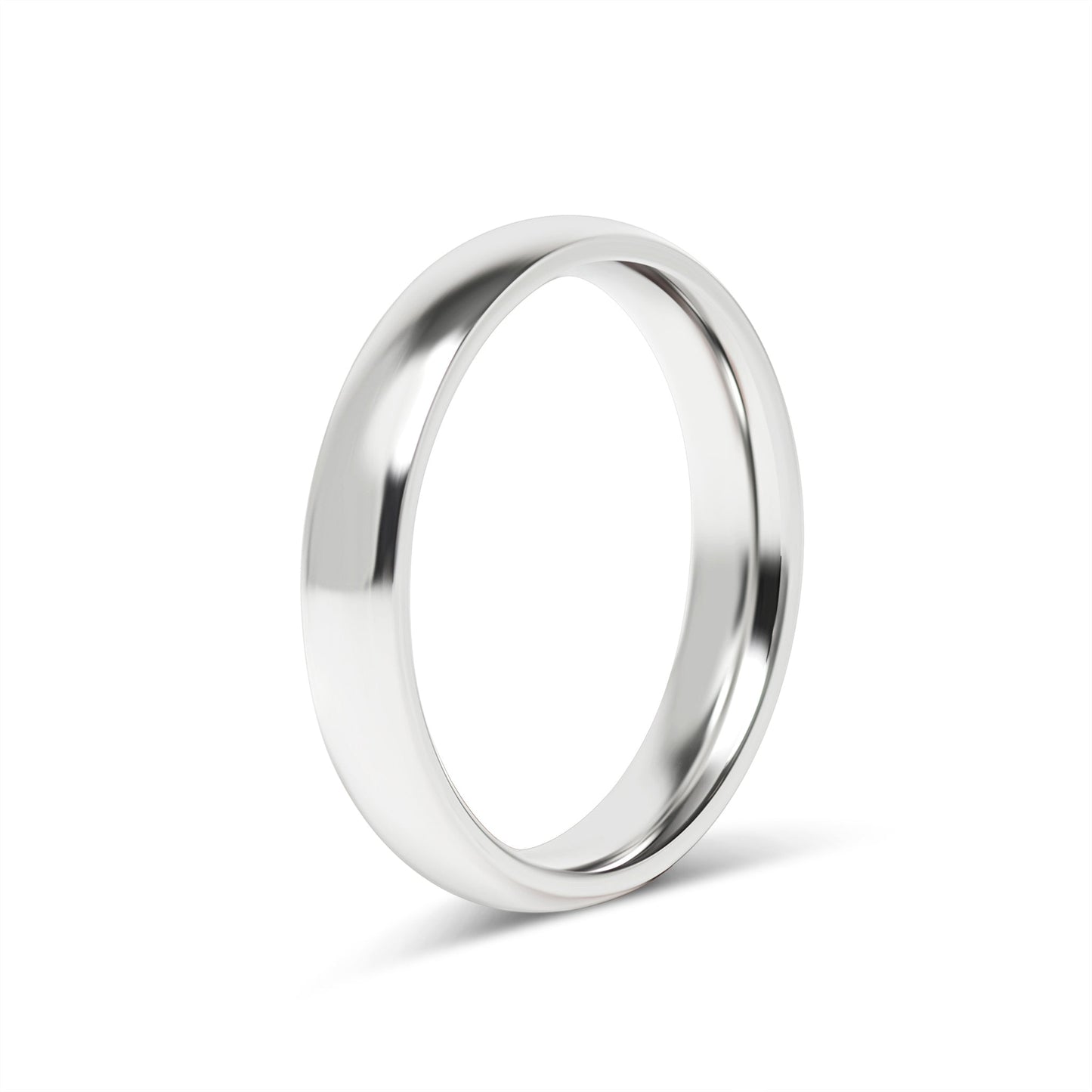 Highly Polished Rounded Stainless Steel Blank Ring 2mm - 6mm / CFR3029