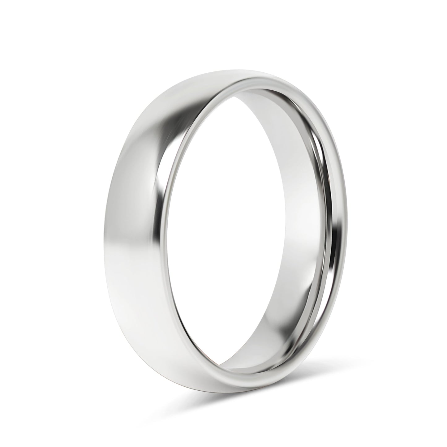 Highly Polished Rounded Stainless Steel Blank Ring 2mm - 6mm / CFR3029