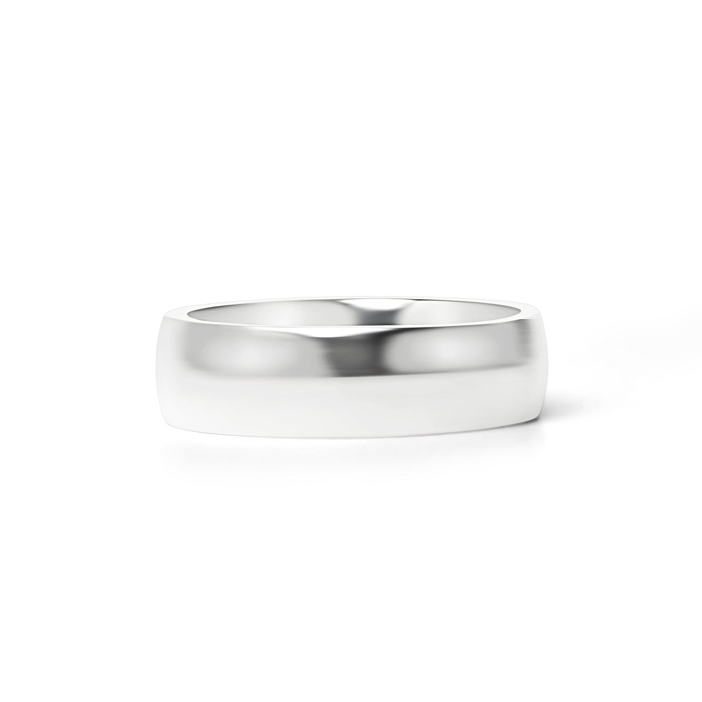 Highly Polished Rounded Stainless Steel Blank Ring 2mm - 6mm / CFR3029