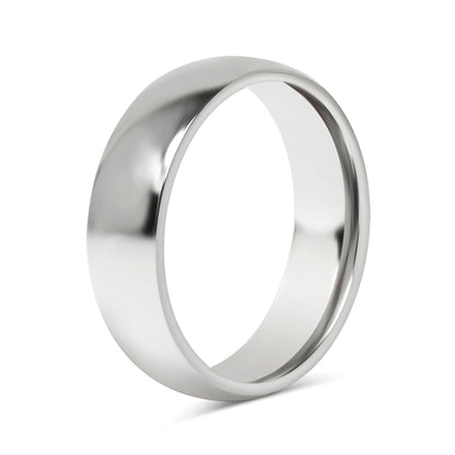 Highly Polished Rounded Stainless Steel Blank Ring 2mm - 6mm / CFR3029