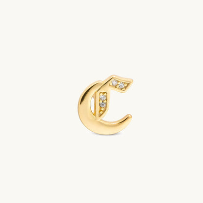 Gothic CZ Initial Stud