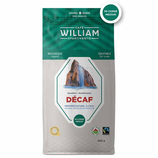 Cafe William - Cafe William Organic Decaf Medium Coffee, 650g