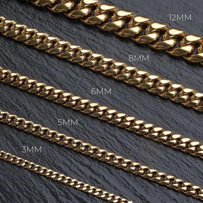 Diamond Cuban Chain in White Gold - 8.5mm