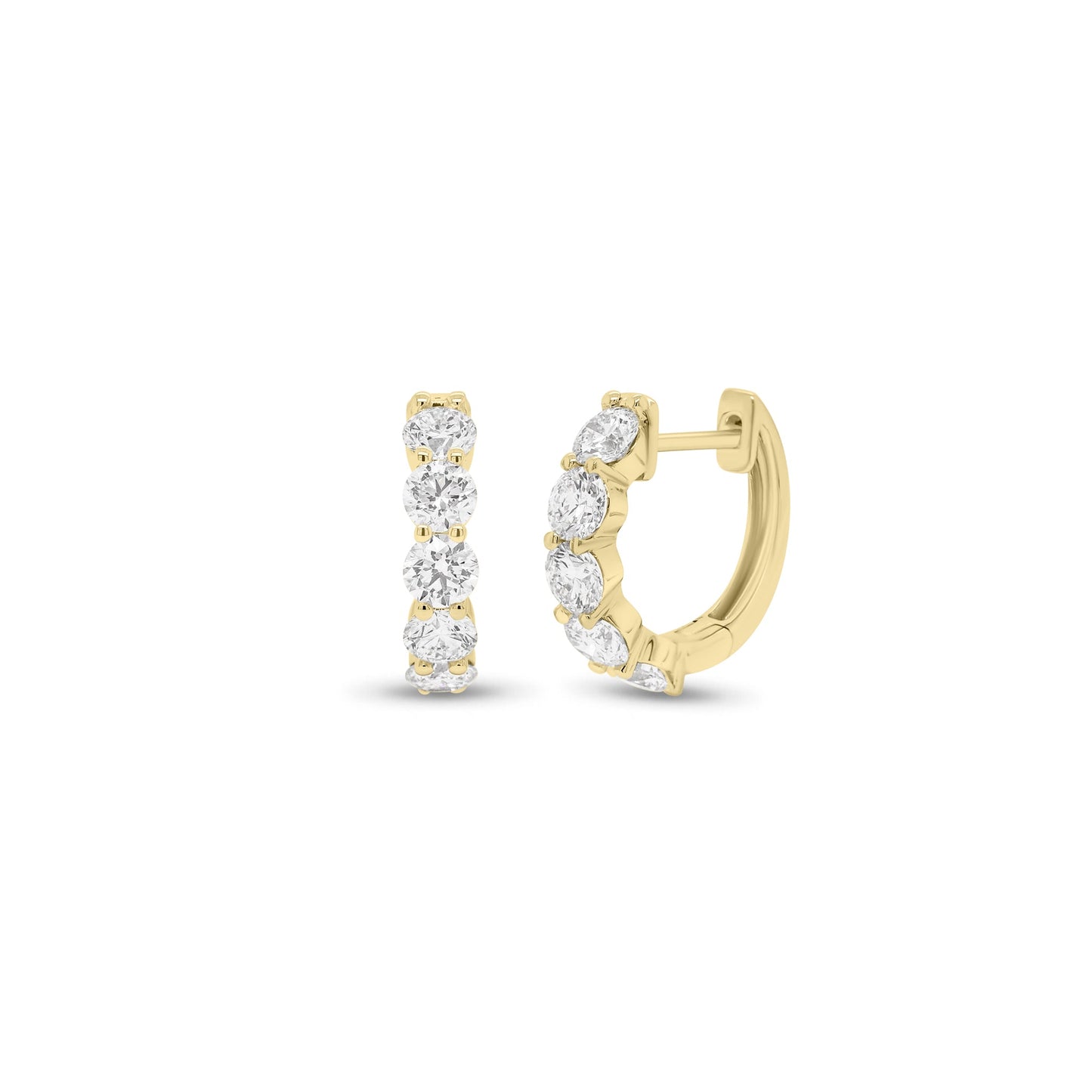 1.58 ct Diamond Huggie Earrings