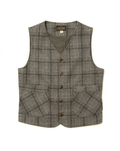 Grey Check Waistcoat