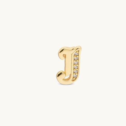 Gothic CZ Initial Stud