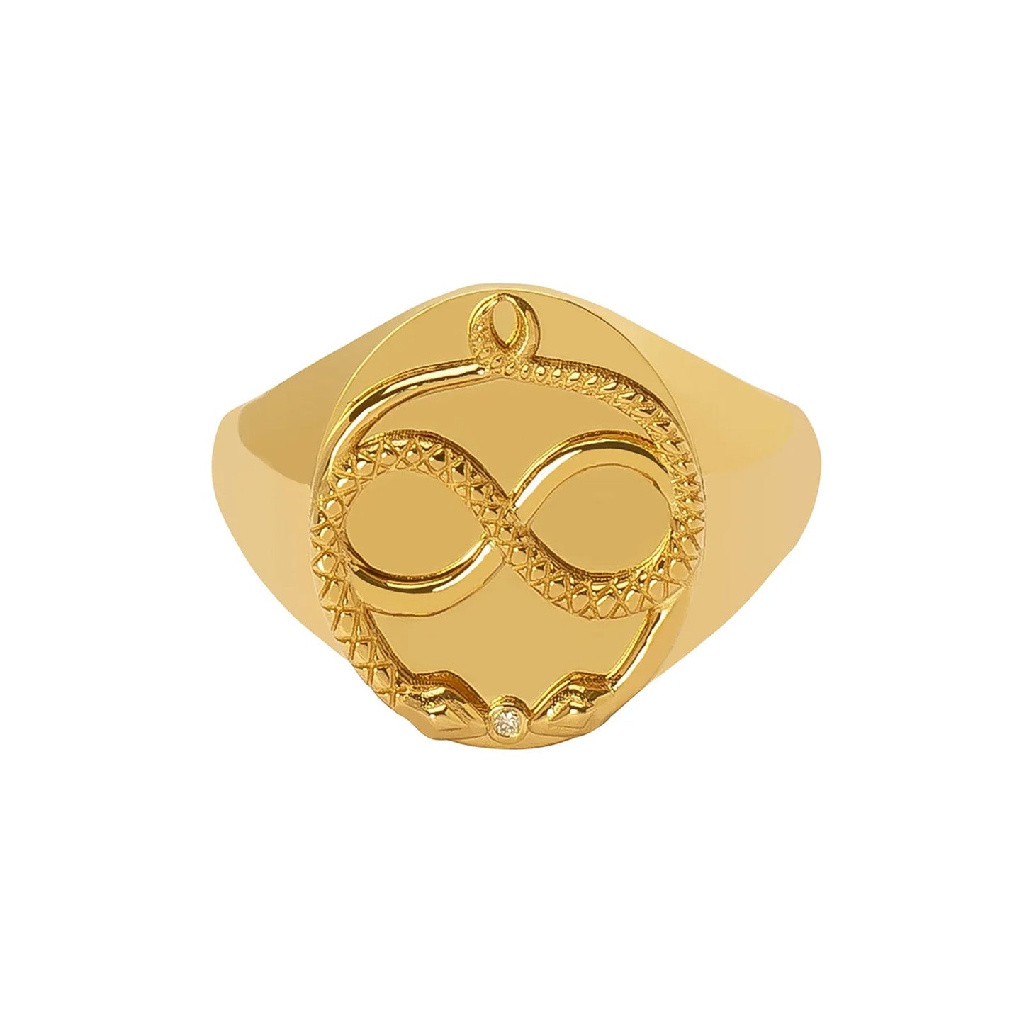 Classic Zodiac Signet Ring - Gemini