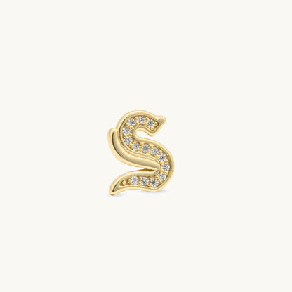 Gothic CZ Initial Stud