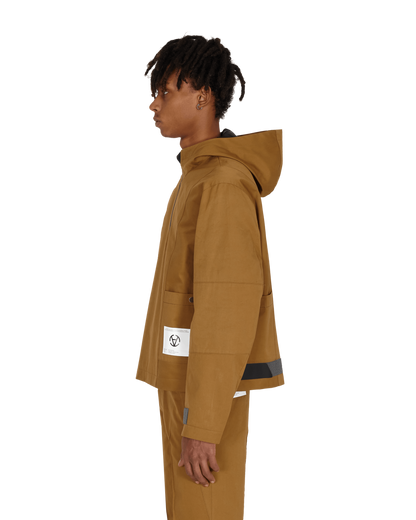 Diagonal Yuma Anorak Brown