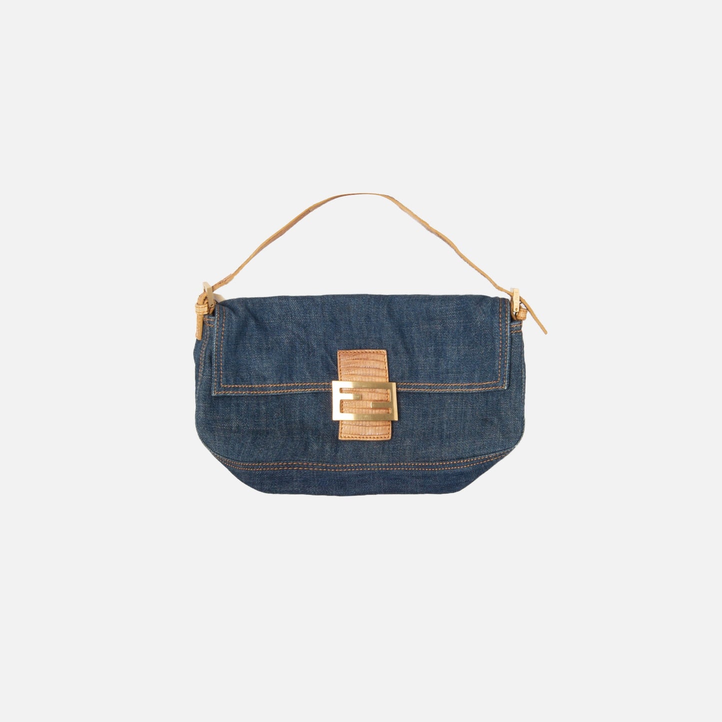 Fendi Denim Baguette - Blue