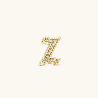 Gothic CZ Initial Stud