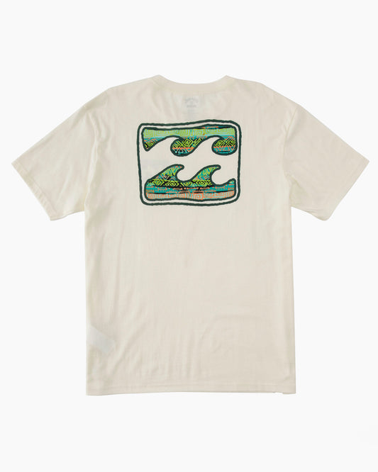 Billabong Toddler Crayon Wave Tee-Off White