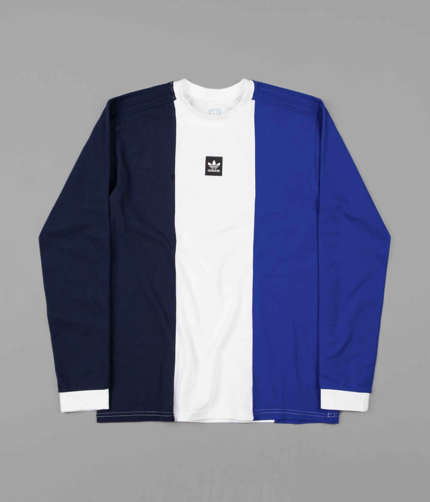 Adidas Tripart Long Sleeve T-Shirt - Collegiate Navy / White / Collegiate Royal