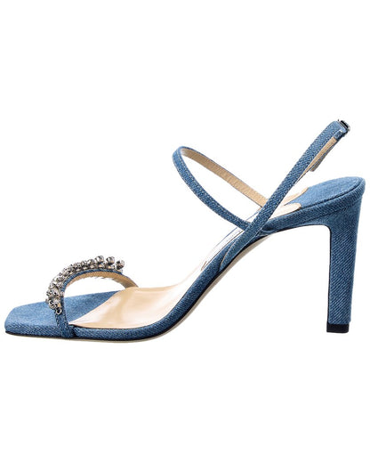 Jimmy Choo Meira 85 Denim Sandal