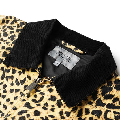 carhartt wip x wacko maria og detroit jacket (leopard print)