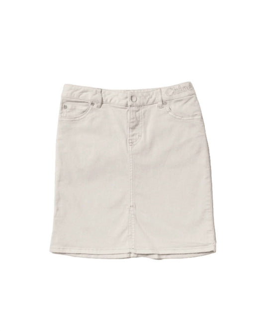 Girls' Twill Skirt In Khaki