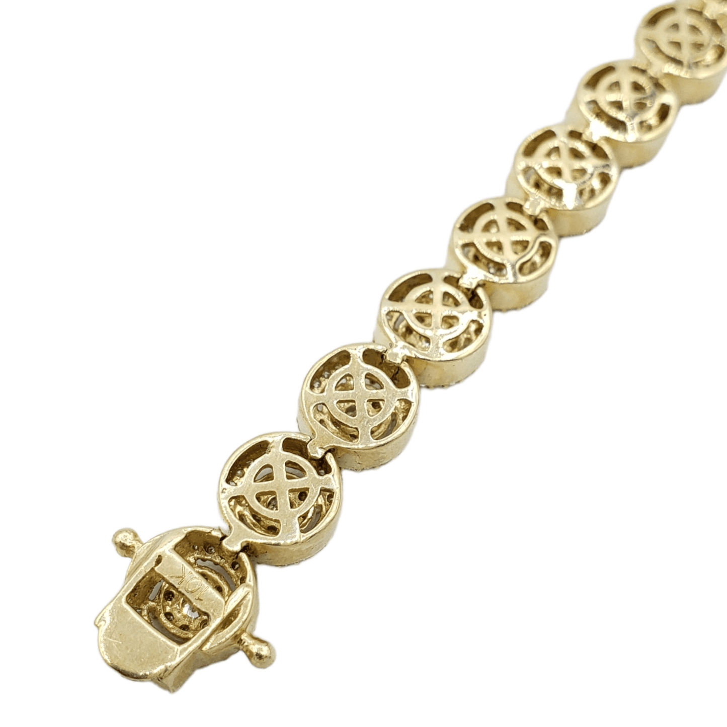 14k Diamond Circle Bracelet #18995