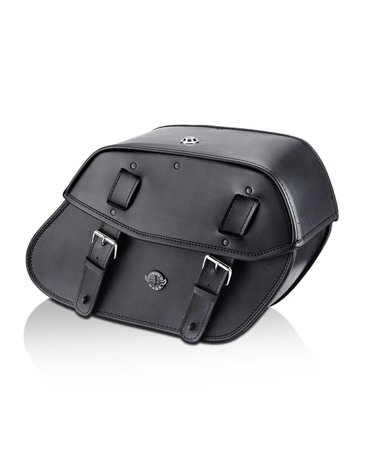 24L - Odin Large Victory Jackpot Leather Motorcycle Saddlebags